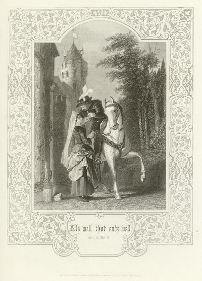 Ende gut, alles gut, Akt IV, Szene ii von Joseph Kenny Meadows